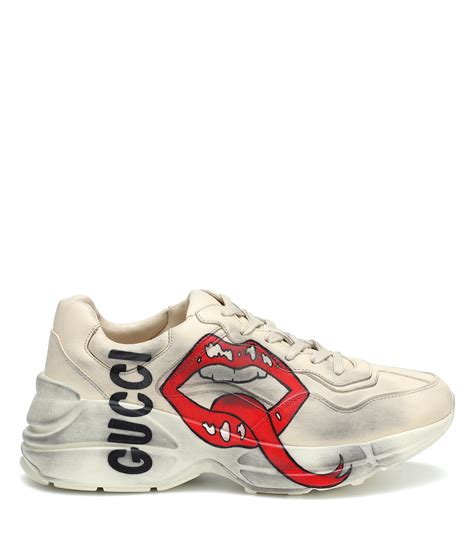 gucci rhyton gemstone|Gucci rhyton leather shoes.